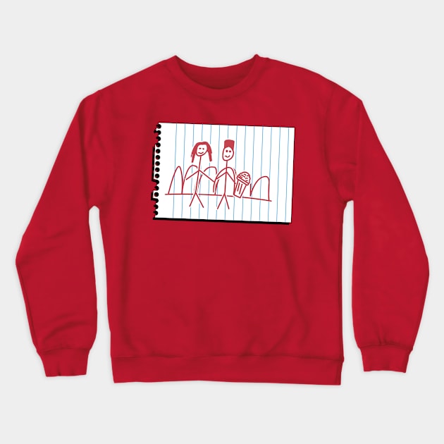 Max and Lucas Forever Drawing Crewneck Sweatshirt by Gimmickbydesign